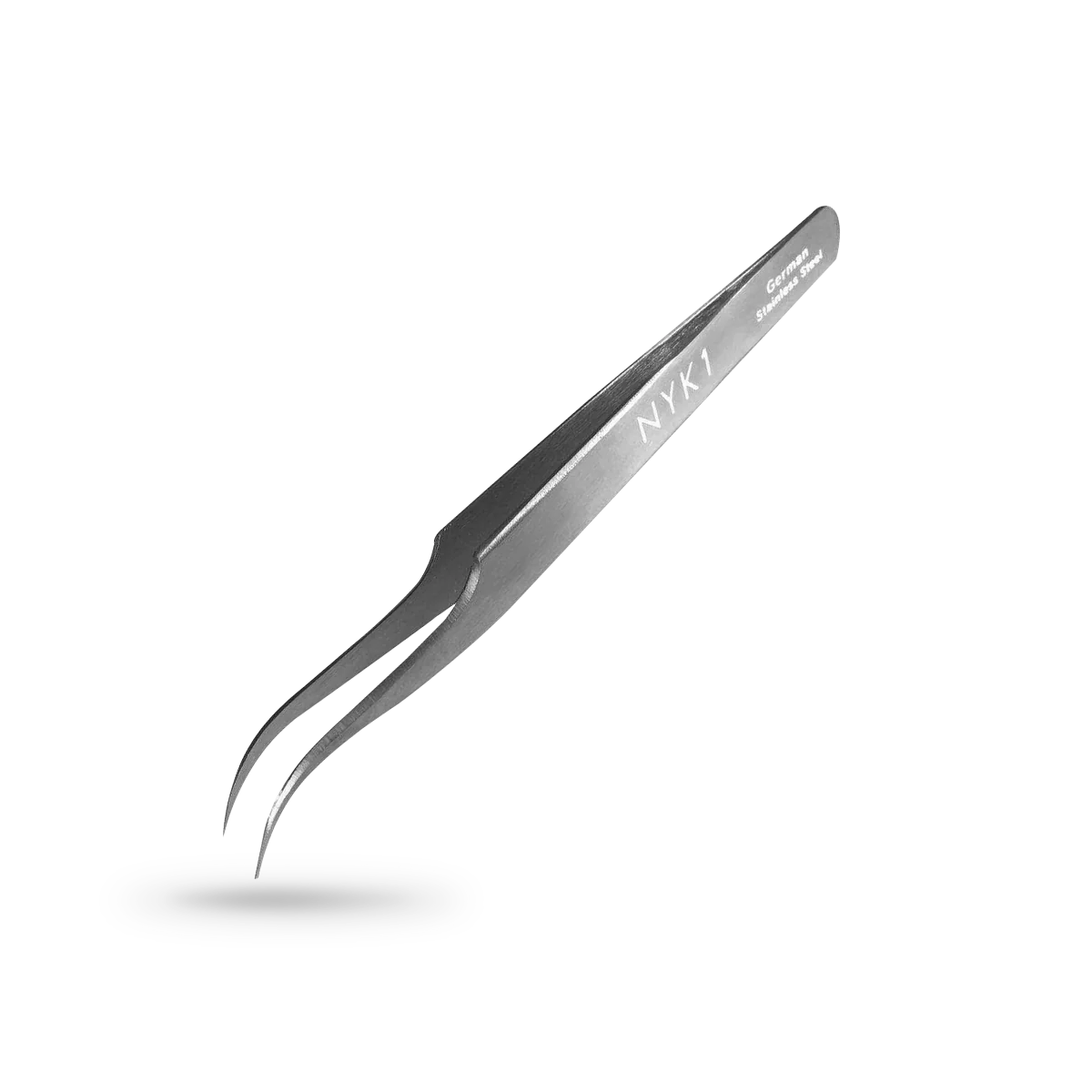NYK1 Curved Tweezers (Silver/Pink) - Image 3