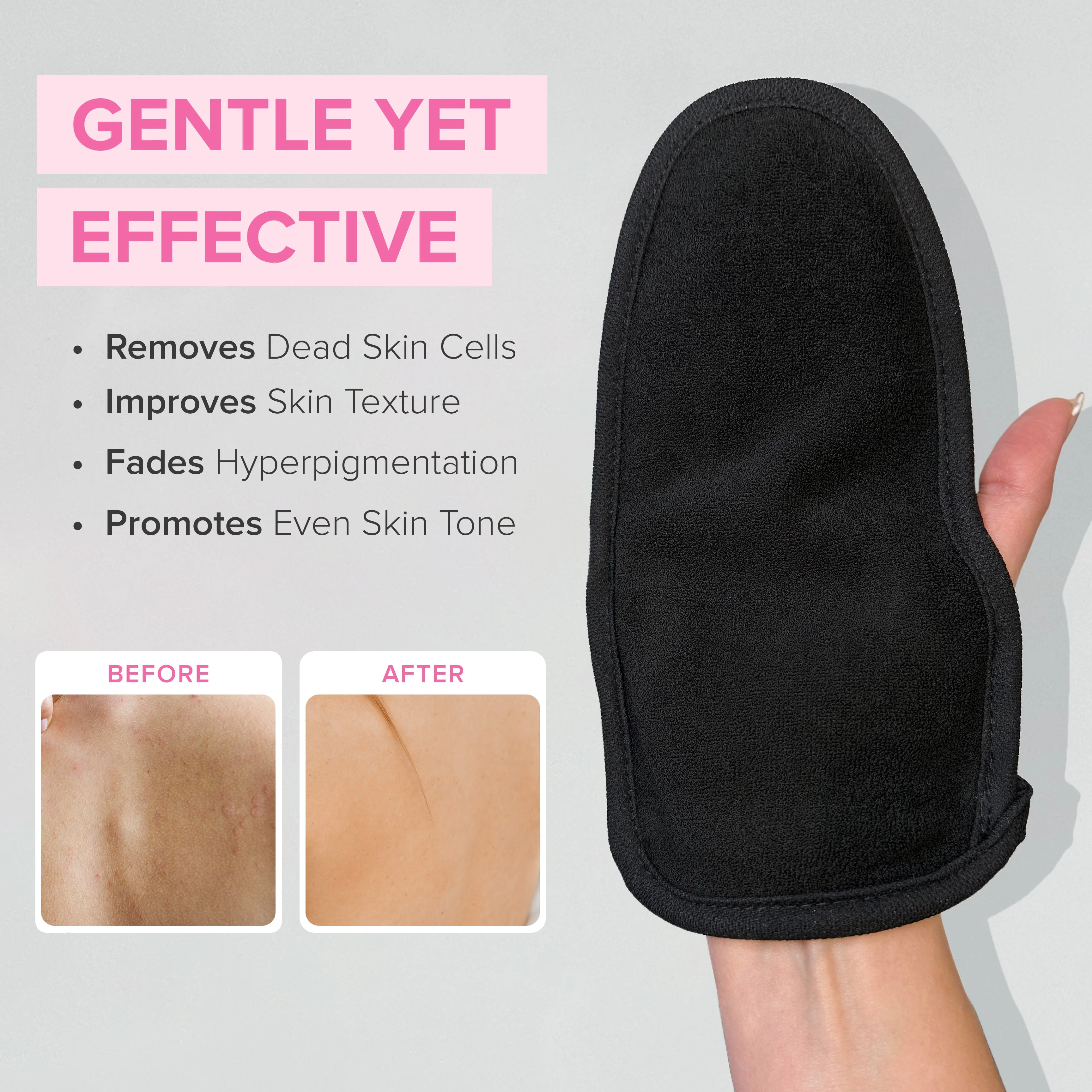 NYK1 Exfolimitt Spa Mitt (Black / Pink) - Image 18