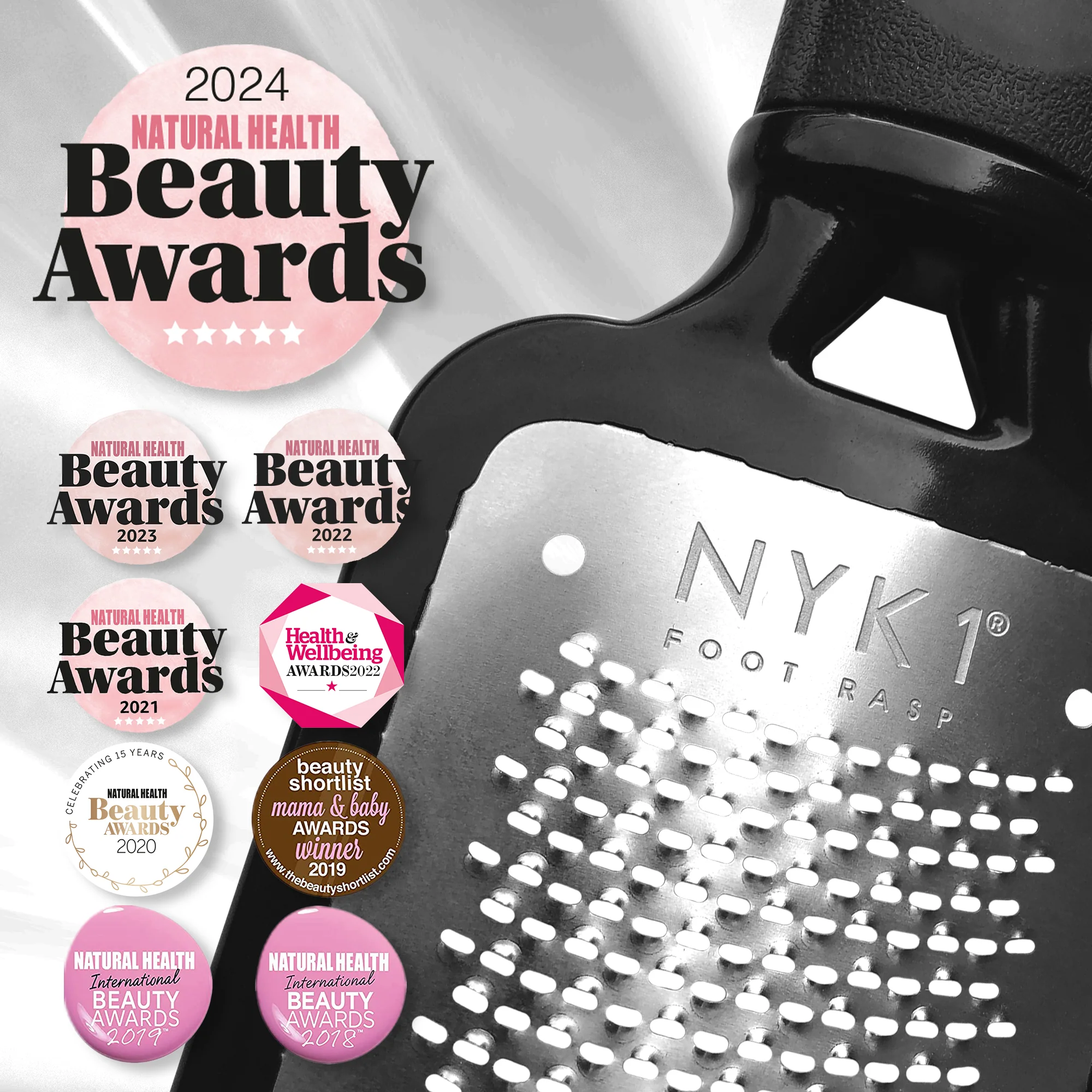 NYK1 MegaFile Foot File Pedicure (Black / Pink) Rasp - Image 9