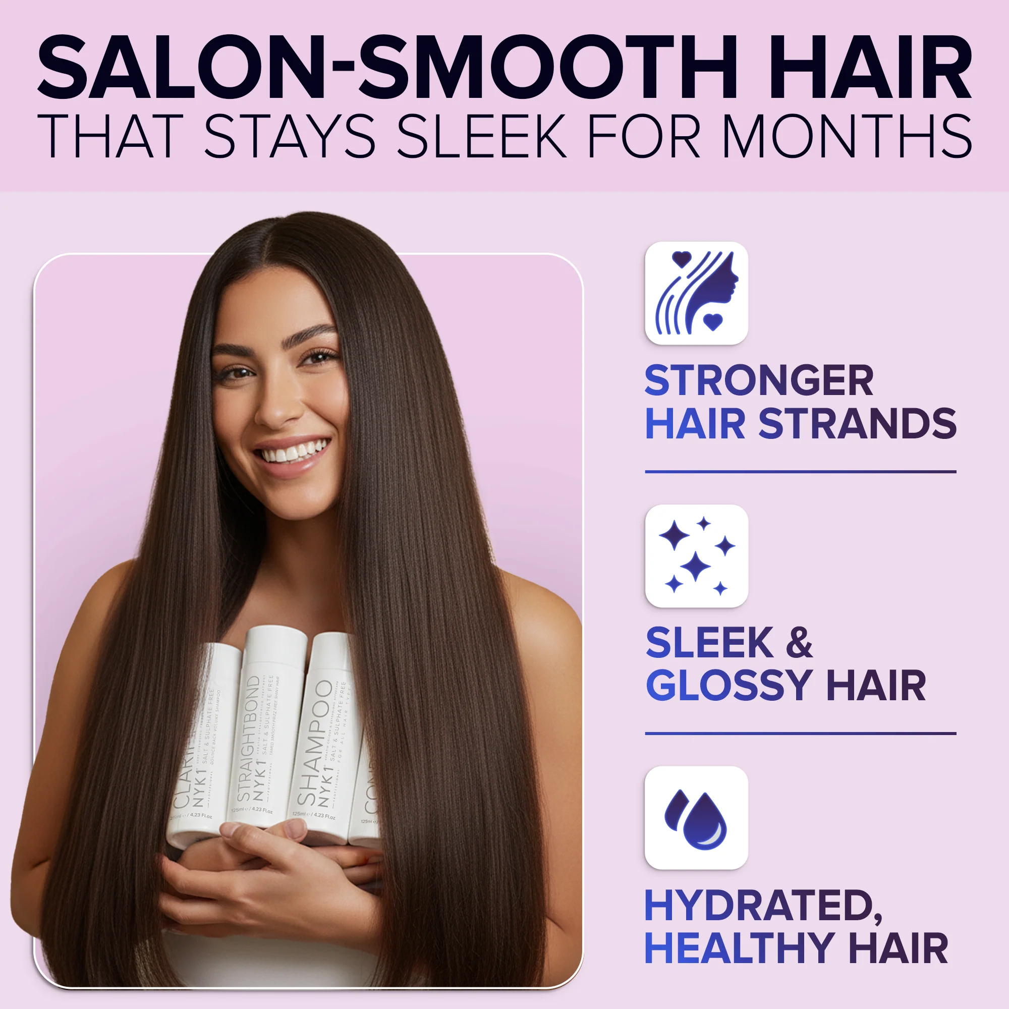 NYK1 StraightBond Keratin Hair Treatment Kit (with Aftercare Set) - Image 4