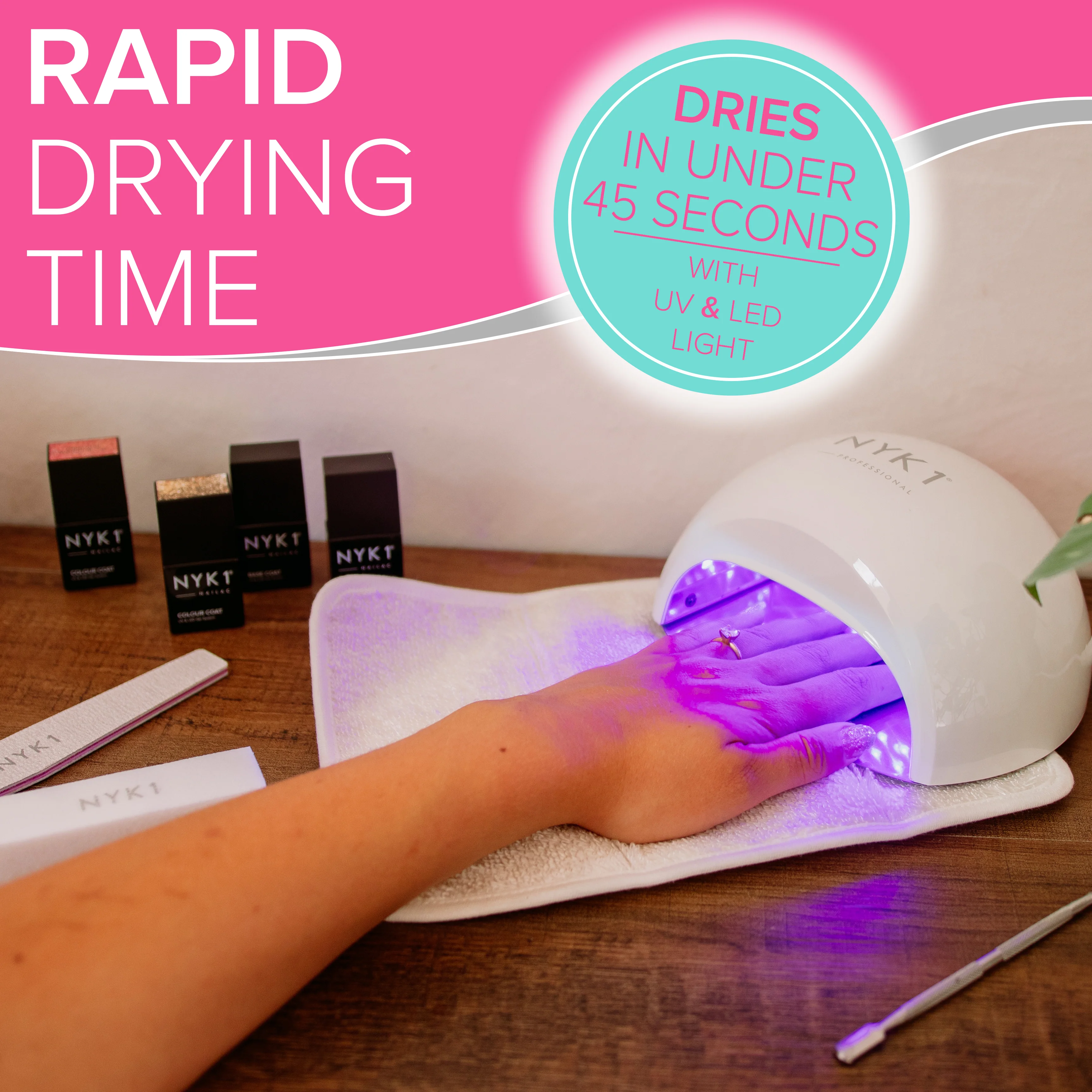 NYK1 Top and Base Coats Gel Nail - Image 3