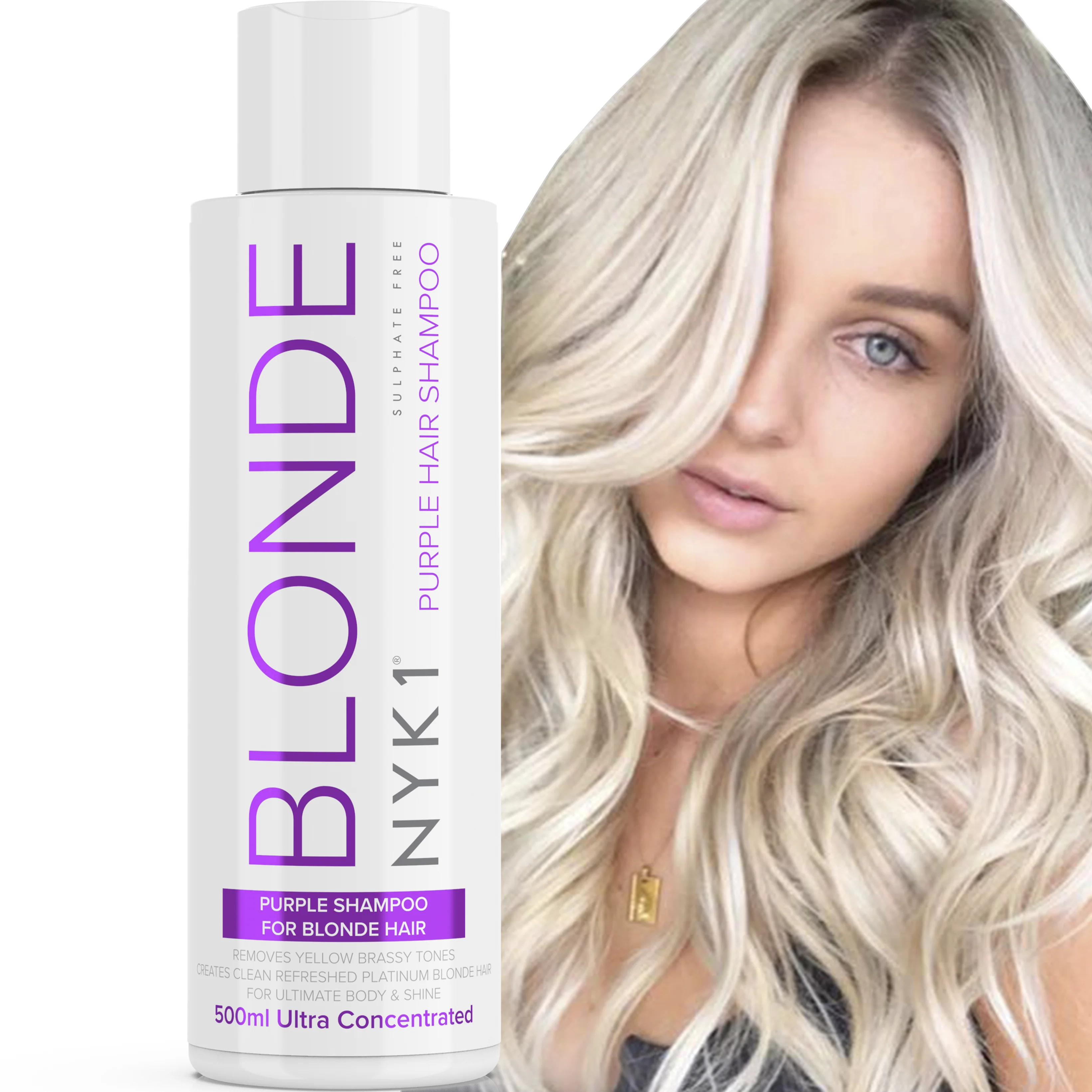 NYK1 Purple Shampoo & Conditioner For Blonde Hair Sulphate Free - Image 14